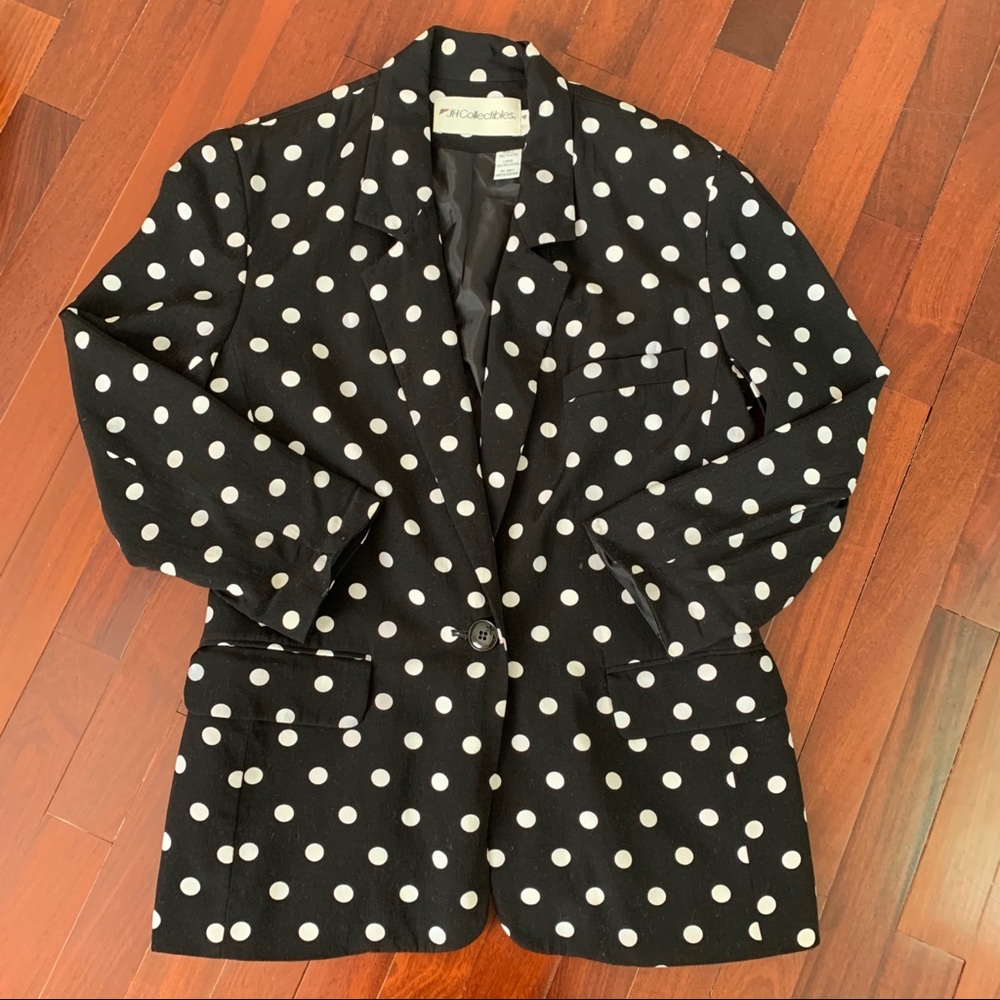 Vintage polka dot blazer